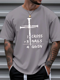 T Shirt For Man 100% Cotton Summer Christian Faith Graphic Casual Slim Fit Round Neck Short Sleeved T-shirt Top - Buy online at  Vibe In Cart.
