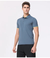 Quick Dry Men's Sports Polo Shirt Golf wear Summer Gym Fitness Training Clothing Comfortable Breathable Shirts - Buy online at  Vibe In Cart.