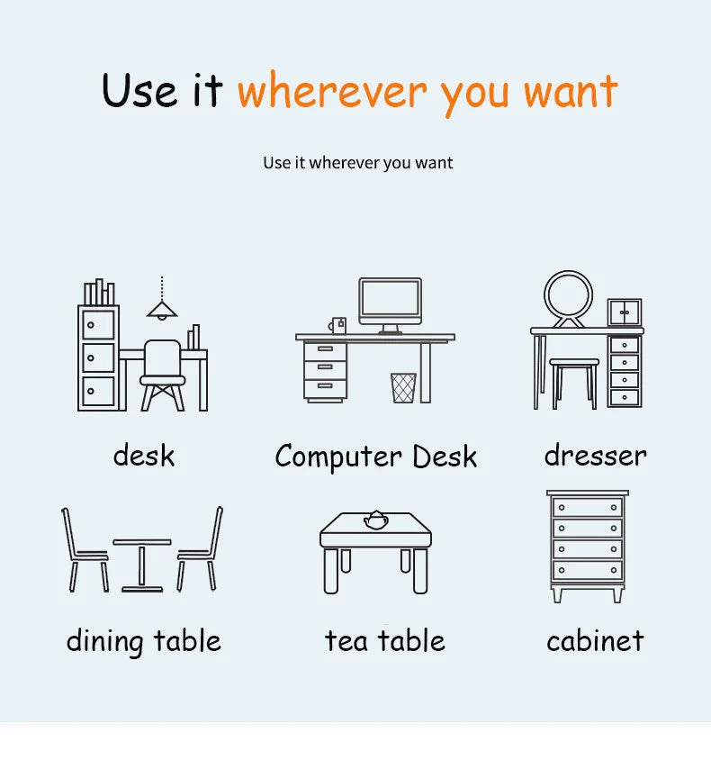 Gaming Mousepad Large White Leather Waterproof Non-Slip