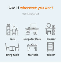 Gaming Mousepad Large White Leather Waterproof Non-Slip