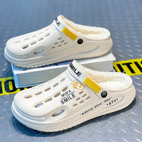 Winter Men Slippers Warm Furry Garden Shoes Soft Indoor Home Cotton Shoe EVA Plush Slides Casual Outdoor Comfortable Fur Clogs - Buy online at  Vibe In Cart.