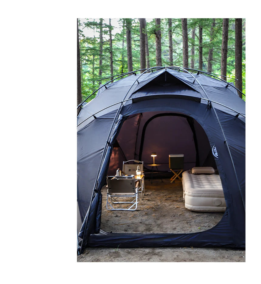 Waterproof Windproof Nylon Camping Dome Tent for 3-4 People