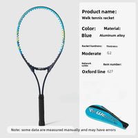 Adult Beginner Female Outdoor One-piece Aluminum Alloy Tennis Racket Male Indoor Single Training One-piece Tennis Racket - Buy online at  Vibe In Cart.