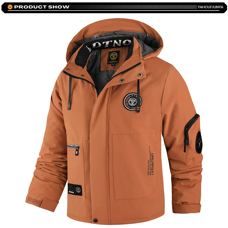 Winter Men Outdoor Windbreak Warm Travel Jacket Men Hooded Casual Fashion Sport Waterproof Climbing Trekking Jacket Male Coat - Buy online at  Vibe In Cart.