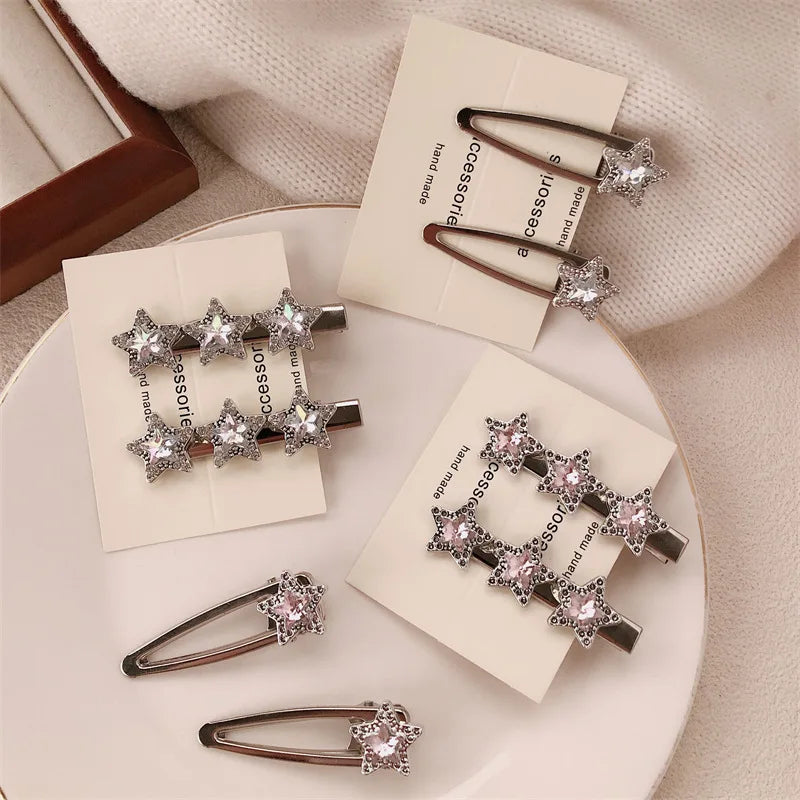 Summer Y2K Hairpin Yellow Star Designs Duck Mouth Clip Bangs Side Clip Blue BB Barrettes Hair Snap Clips Girls Hair Accessories - Buy online at  Vibe In Cart.