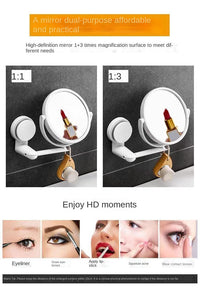 Wall Mirror Folding Arm Extend Bathroom Mirror Without Drill Swivel Bathroom Mirror Suction Arm Double Side Cosmetic Makeup - Buy online at  Vibe In Cart.