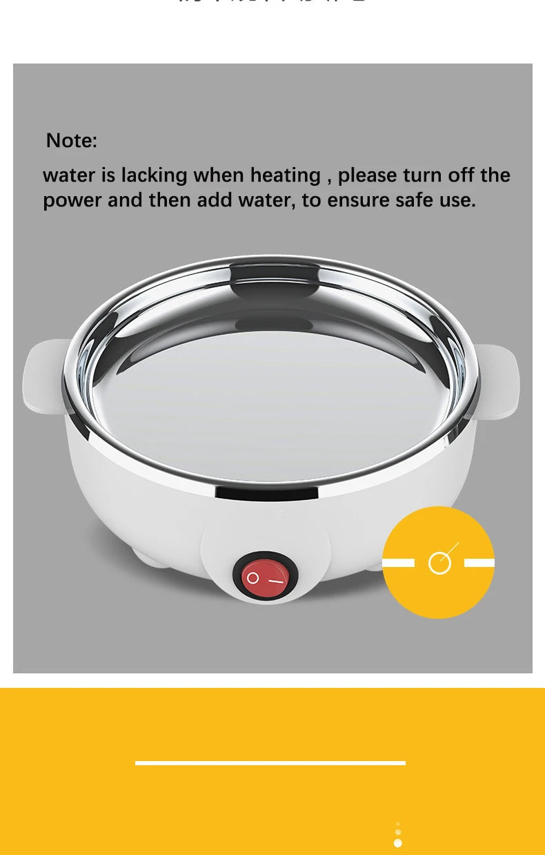Egg Cooker Multifunctional Electric Egg Boiler Double Layers Egg Cooker Mini Steamer Poacher Kitchen Cooking Breakfast Machine - Buy online at  Vibe In Cart.