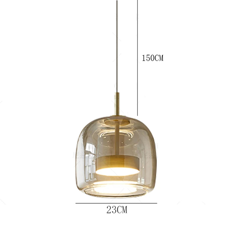 Assembly Required Dimmable Cord Pendant Lights for Living Room