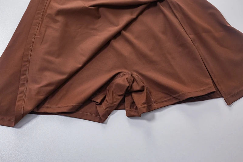 QINACTIVE Women's sports beautiful back dress Removable chest cushion cushion breathable outdoor yoga tennis skirt - Buy online at  Vibe In Cart.