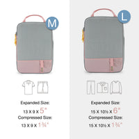 Polyester Packing Cubes Set of 6 for Travel Compression Storage