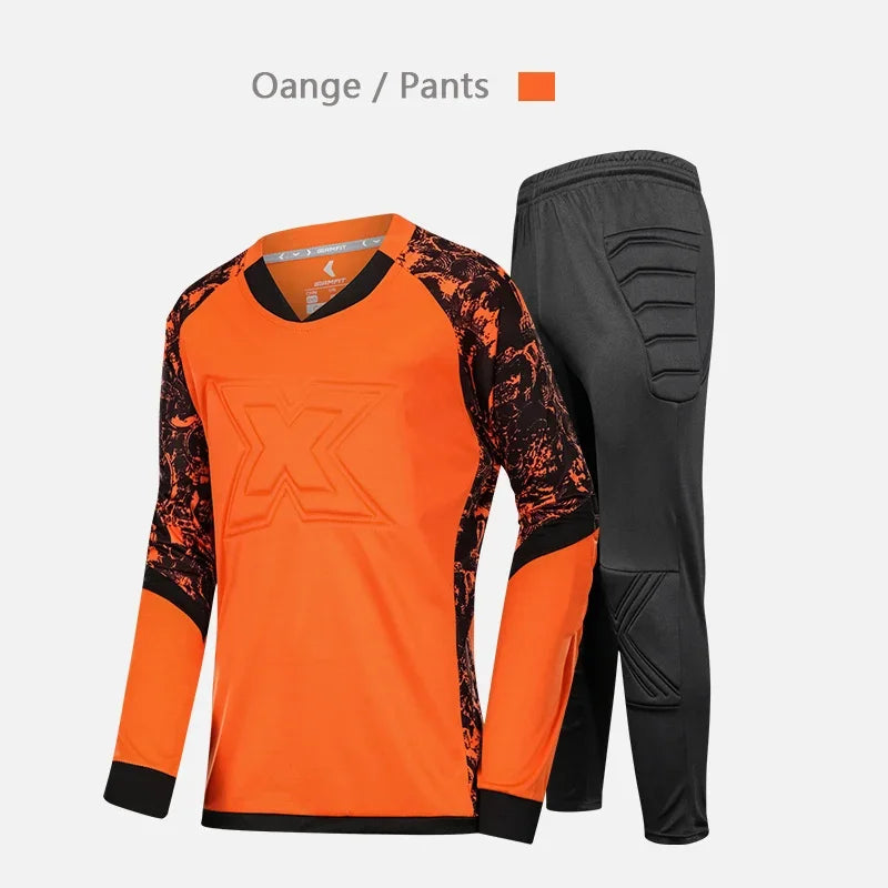 Children's Long Sleeve Protective Goalkeeper Jersey for Football