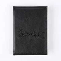 Solid PU Leather Passport Holder Wallet Card Case for Travel