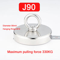 D48 D60 D75 D90 Super Strong Neodymium Fishing Magnets, Rare Earth Magnet with Countersunk Hole Eyebolt for Retrieving in River - Buy online at  Vibe In Cart.