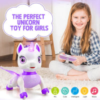 Unicorn Toys for Girls, Remote Control Robot Toys, Dancing Pets, Robot Toys for Kids, Toddler Perfect Birthday Christmas Gifts