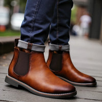 40~46 Men Chelsea Boots Brand Retro Comfortable Fashion Men Boots - Buy online at  Vibe In Cart.