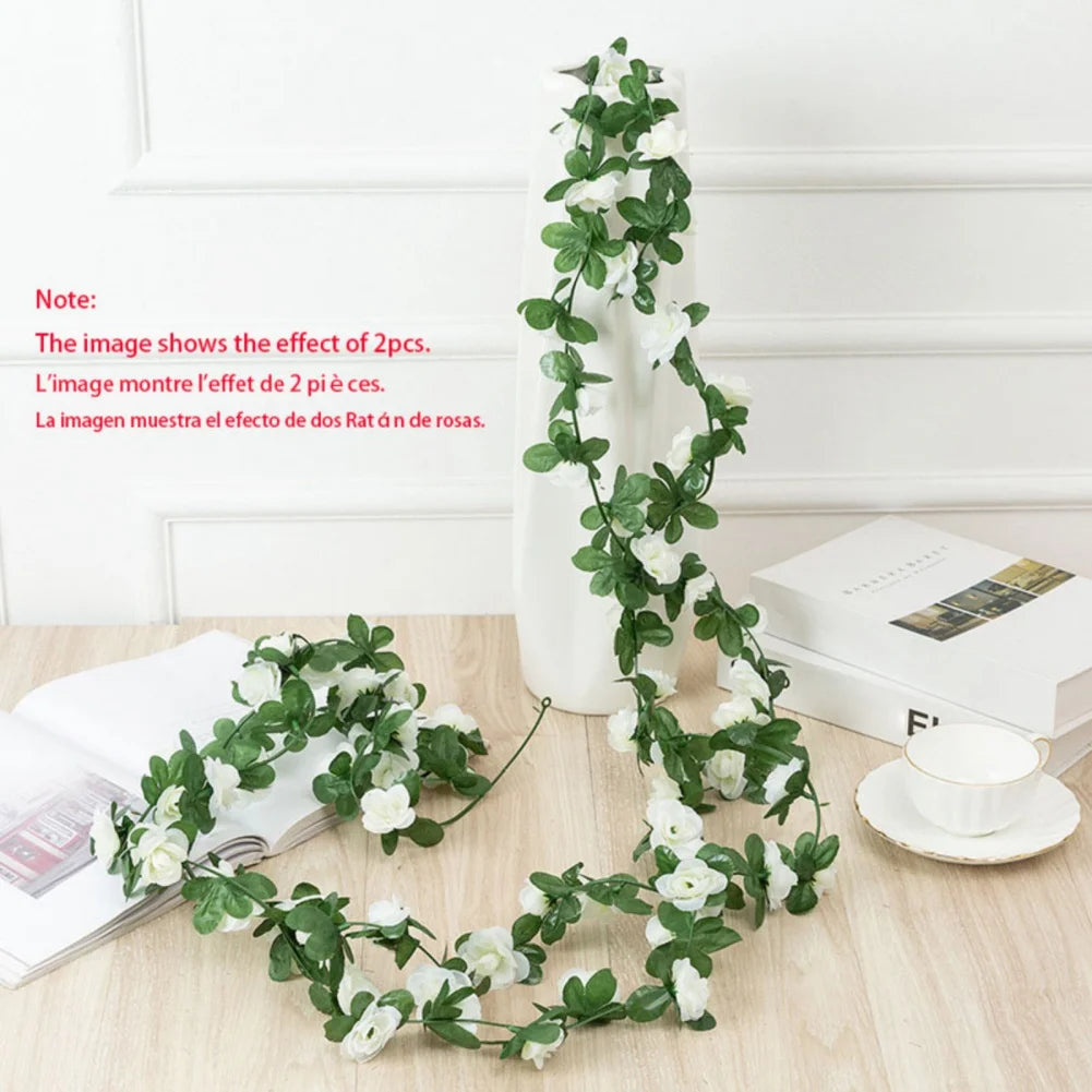 45/69pcs Artificial Rose Flowers Vine DIY Wedding Decoration Fake Silk Rose Flower Home Room Decor Wall Hanging Garland Plants - Buy online at  Vibe In Cart.