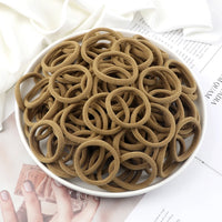 Women's Elastic Hair Bands, 4cm, Polyester, Set of 50