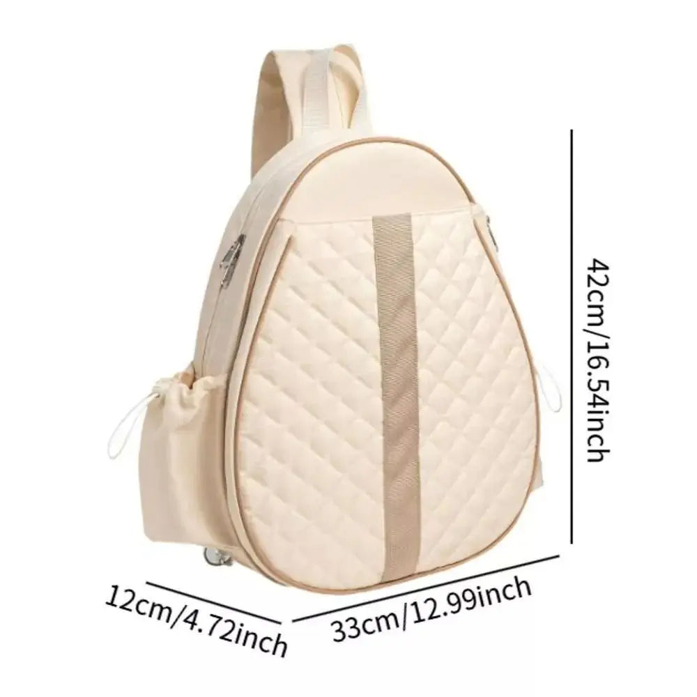 Zipper Closure Tennis Bag Large Capacity Waterproof Tennis Crossbody Bag Adjustable Strap Polyester Tennis Racket Backpack - Buy online at  Vibe In Cart.