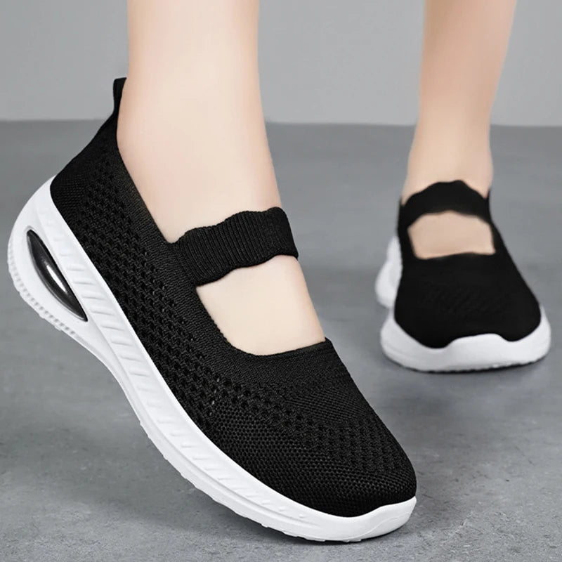 Spring New Fashion Woman Vulcanized  Platform Casual Sneakers Women Flats Mesh Breathable Running Walking Shoes Chunky Sports - Buy online at  Vibe In Cart.