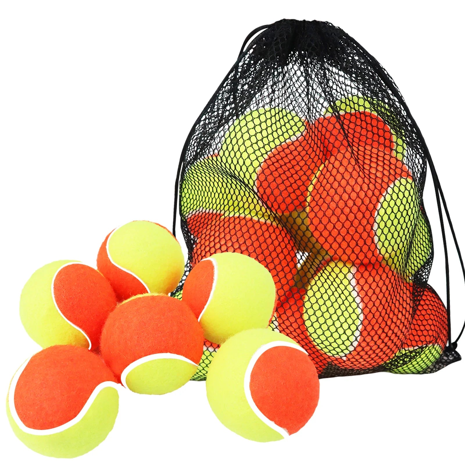 Tennis Balls for Kids 6pcs Soft Elastic Low Compression Pressureless Training Ball with Carry Bag for Youth Beginner Practice - Buy online at  Vibe In Cart.