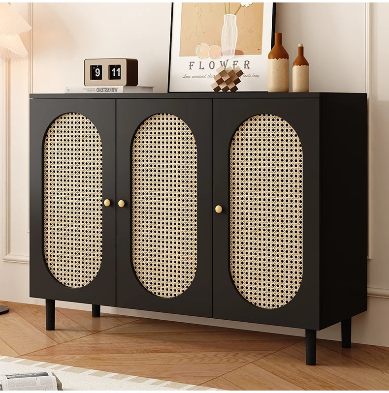 Modern Wooden Vertical Shoe Cabinet with Adjustable Shelves