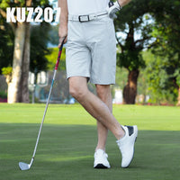 Men's Solid Nylon Golf Shorts for Spring and Summer