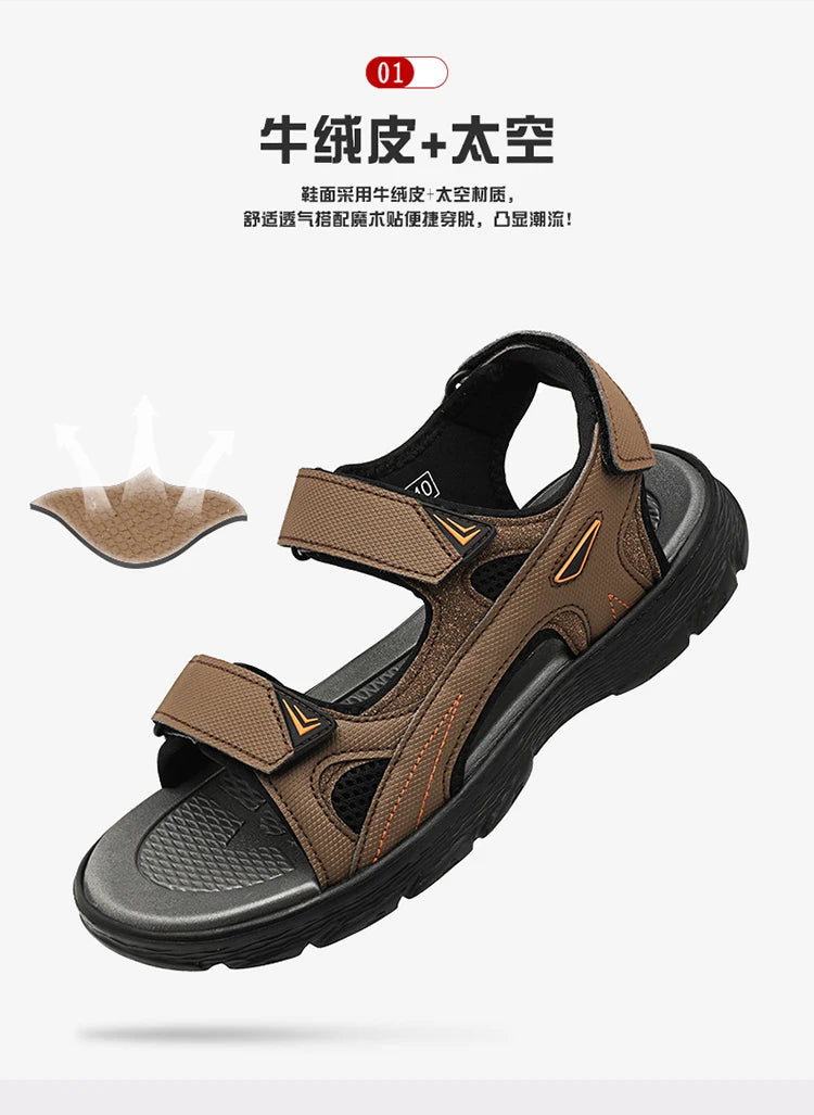 Mens Sports Sandals Outdoor Hiking Waterproof Beach Sports Mens Sandals Summer Open Toe Adjustable Laces - Buy online at  Vibe In Cart.