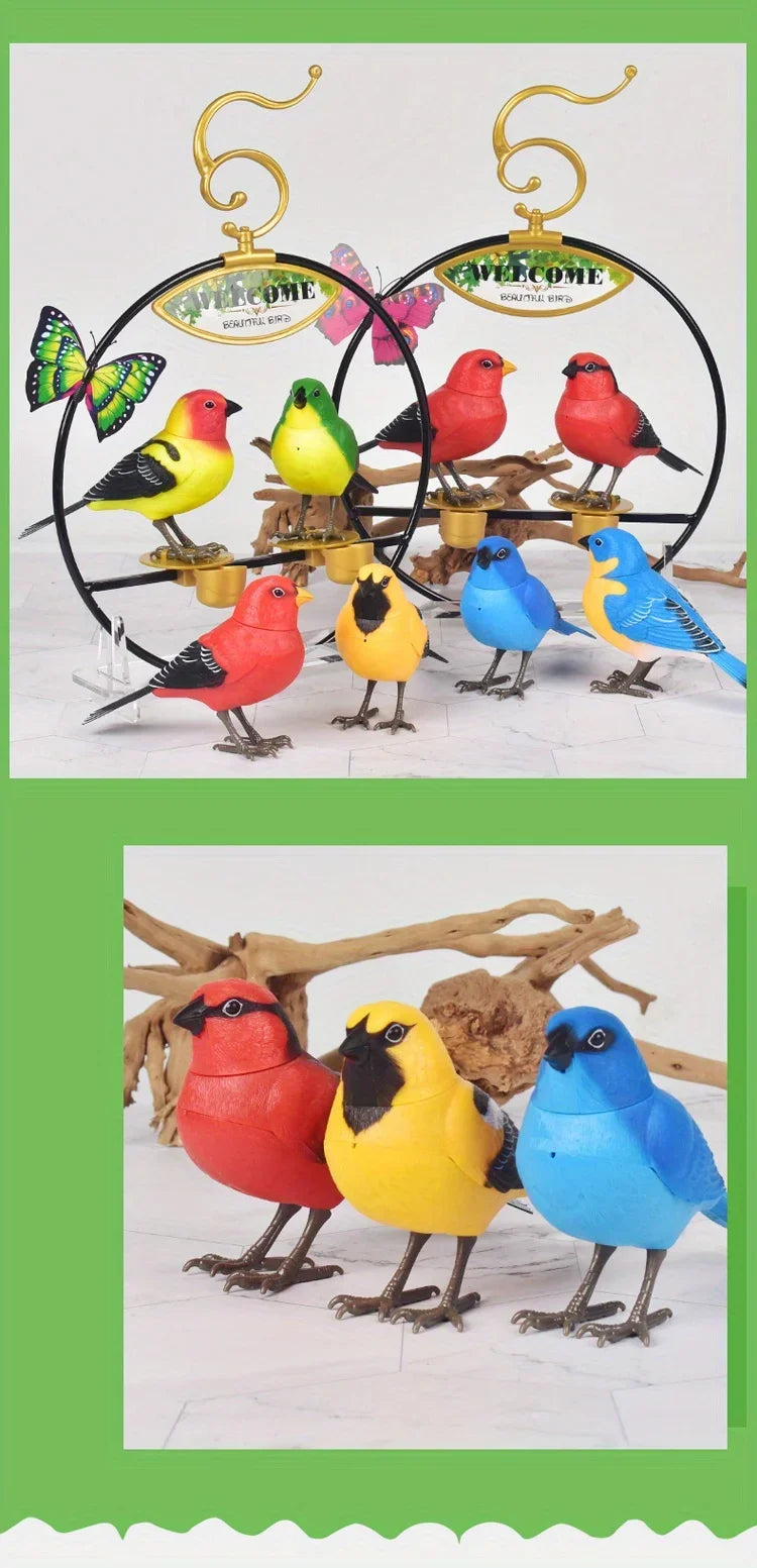 Simulated Electronic Singing Bird Toy with Motion and Sound Control