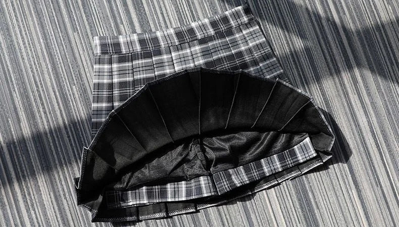 Plaid Half Length Skirt Women's A-line Short Skirt High Waist Girl Skirt Ropa Mujer Mini Skirts Clothes for Women