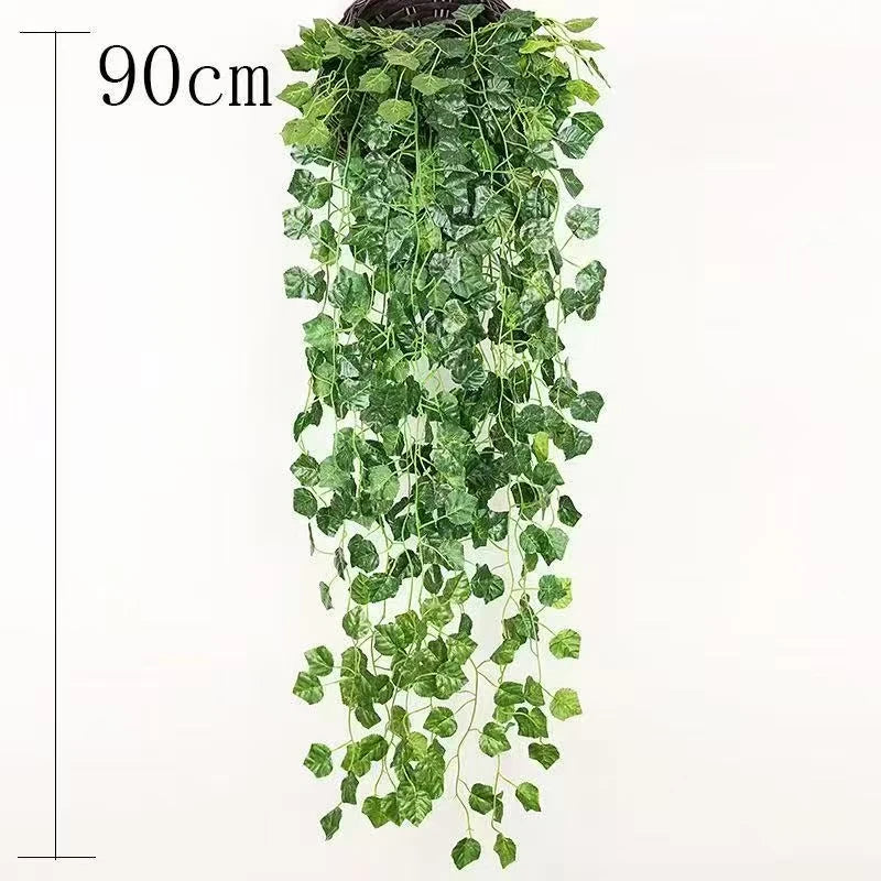 Artificial Green Ivy Leaf Hanging Vine Garland 2.1M
