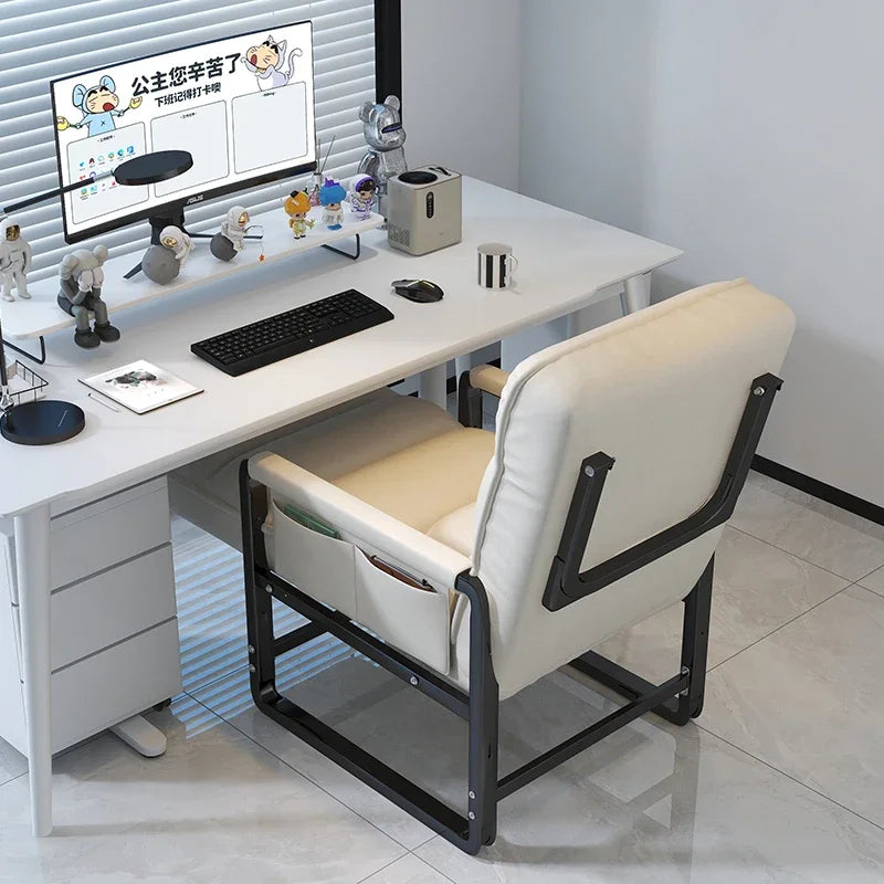 Reclining chair office lunch break folding chair computer chair can sit and lie down dual-purpose lazy sofa chair with backrest - Buy online at  Vibe In Cart.