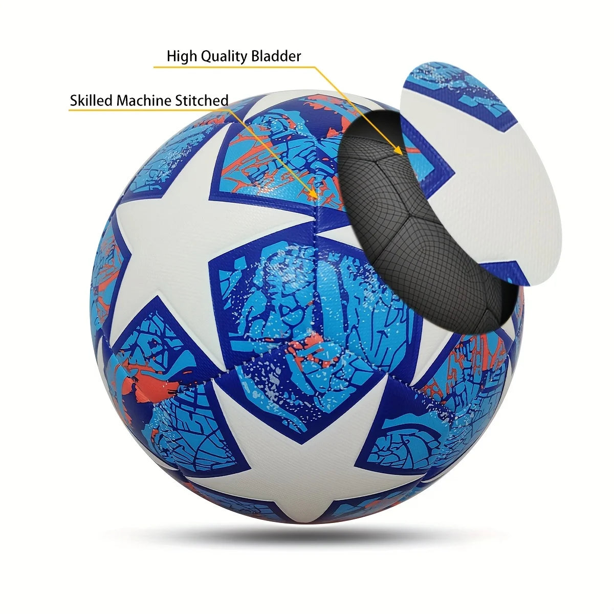 1Pc Classic Size 5 Soccer Ball, Handmade PU Leather Soccer Ball, Durable Kicking Outdoor Sports Training Game Football - Buy online at  Vibe In Cart.