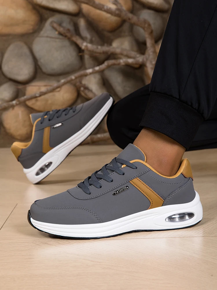 Men's Waterproof Non-Slip Casual Sports Shoes Lace-Up