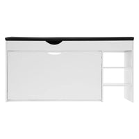 3-Tier Shoe Bench Rack W/Cushioned Seat Hidden Drawers Shoes Storage Cabinet for Home Entrance - Buy online at  Vibe In Cart.