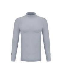 Men's Long Sleeve Acrylic Golf Shirt With Sun Protection And Cooling Features