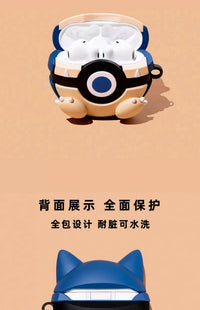 Silicone Protective Earphone Case with Cartoon Pattern