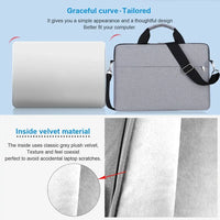 Polyester Laptop Sleeve Case With Zipper For 13.3 To 15.6 Inch Laptops