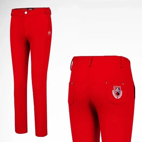 Women's Full Length Waterproof Golf Pants with High Elasticity and Warm Fleece