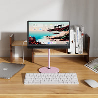 Height Adjustable VESA Portable Monitor Stand for Up to 18-Inch Monitors