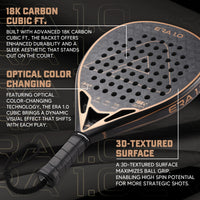 AMASPORT 18K Carbon Cubic Padel Racket Diamond Shape with 3D-Textured Surface Smarter System for Enhanced Control Padel Racquet - Buy online at  Vibe In Cart.