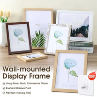 Multi Size Wall-mounted Display Frame Wooden Photo Frame DIY Photo Frame High Quality Home Decorative Picture Frame Easy To Hang - Buy online at  Vibe In Cart.