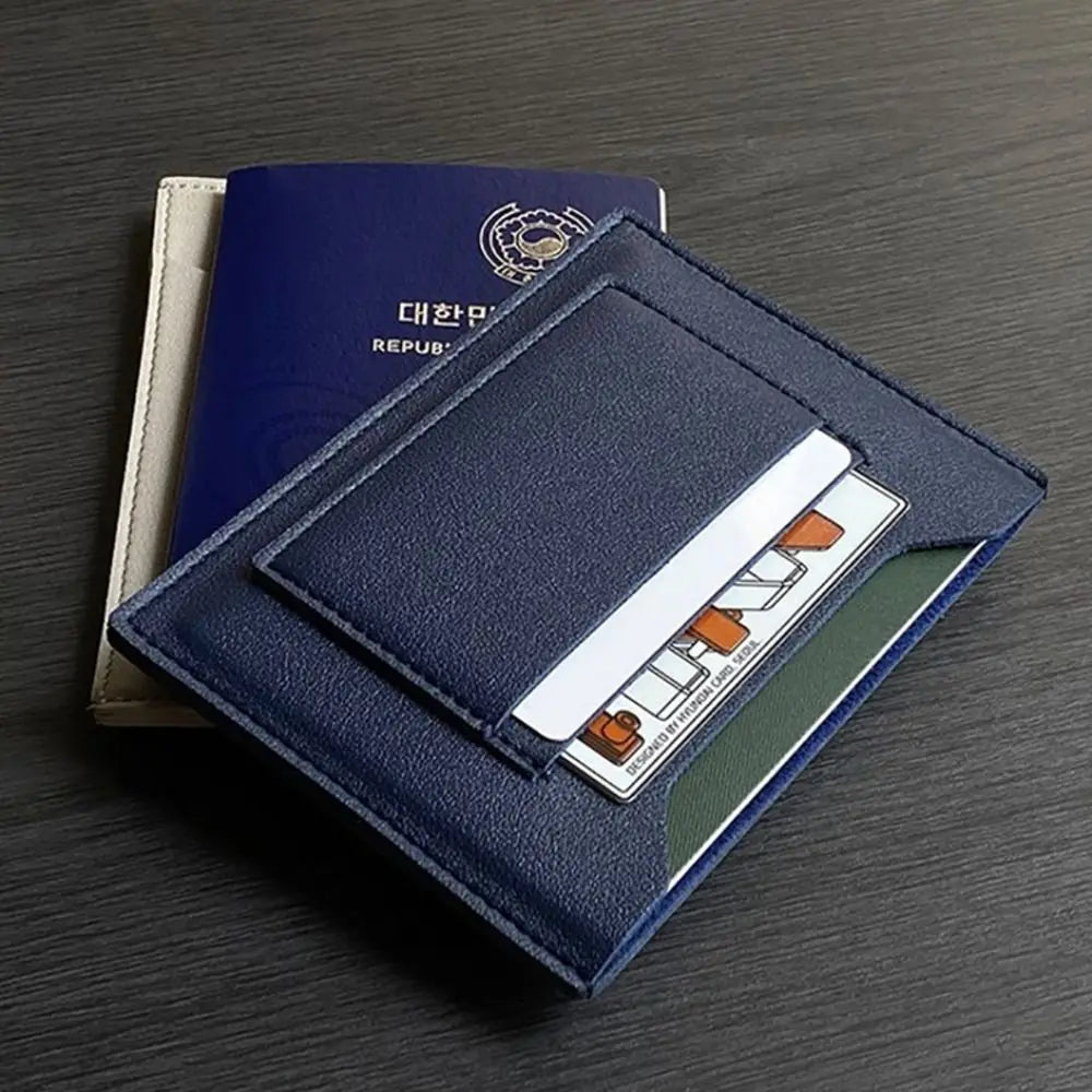 Waterproof PU Passport Cover with Multi-Slots, Large Capacity, 14.2cm