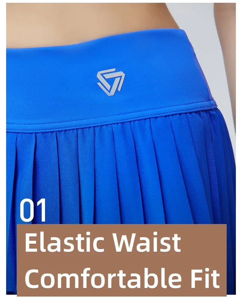 Women Sports Mini Pleated Skirt Golf Tennis Skirts With Pocket Double Layer Gym Fitness Running Yoga Athletic Workout Skort - Buy online at  Vibe In Cart.