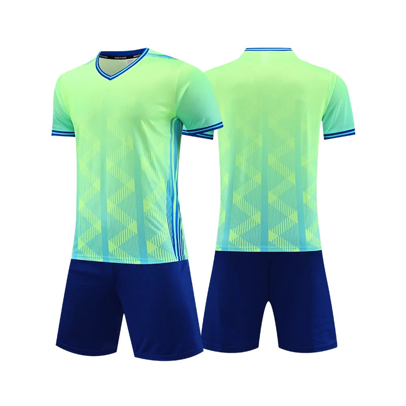 Soccer Uniform Set for Adults and Kids with Shirt and Shorts