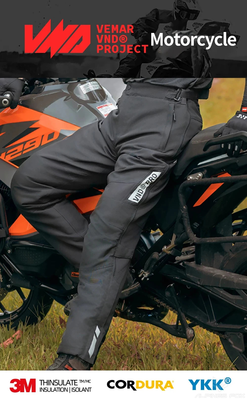 Winter Waterproof Motorcycle Overpants Quick Release Touring Moto Pants Men's Warm Windproof Motorbike Trousers CE Kneepads - Buy online at  Vibe In Cart.