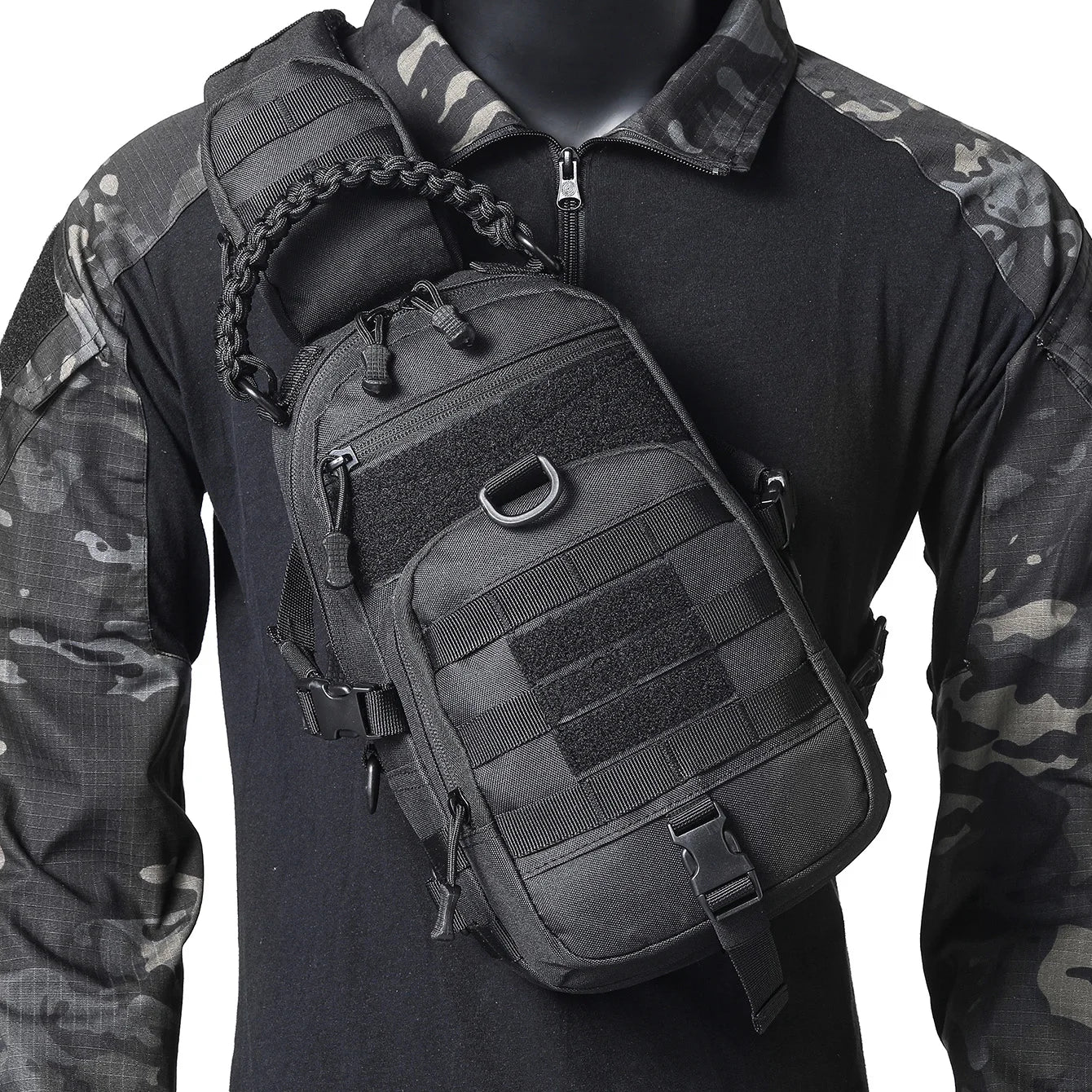 Camping Chest Bag Tactical Backpack for Men Sports Shoulder Outdoor Hiking Climbing Cycling Fishing MOLLE Sling EDC Fanny Pack - Buy online at  Vibe In Cart.