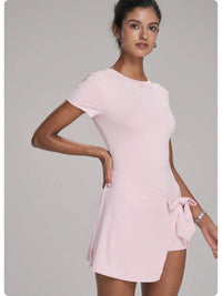 FUBEIKE New Fake Two-Piece Anti-Exposure Tight-Fitting Sports Dress Slimming Strap Casual Fitness Back Yoga Tennis Dress - Buy online at  Vibe In Cart.