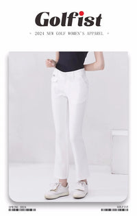 Women's Breathable Quick Drying Bell Shaped Polyester Golf Pants