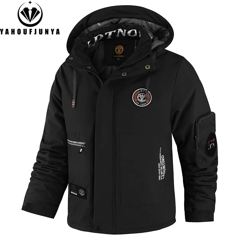 Winter Men Outdoor Windbreak Warm Travel Jacket Men Hooded Casual Fashion Sport Waterproof Climbing Trekking Jacket Male Coat - Buy online at  Vibe In Cart.