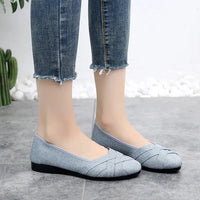 women fashion light weight plus size mesh breathable spring slip on flat loafers lady casual comfort office work shoes b607 - Buy online at  Vibe In Cart.
